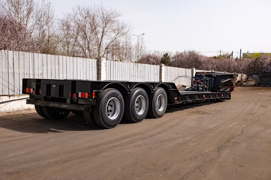 Implemento rodoviário com estrutura metálica